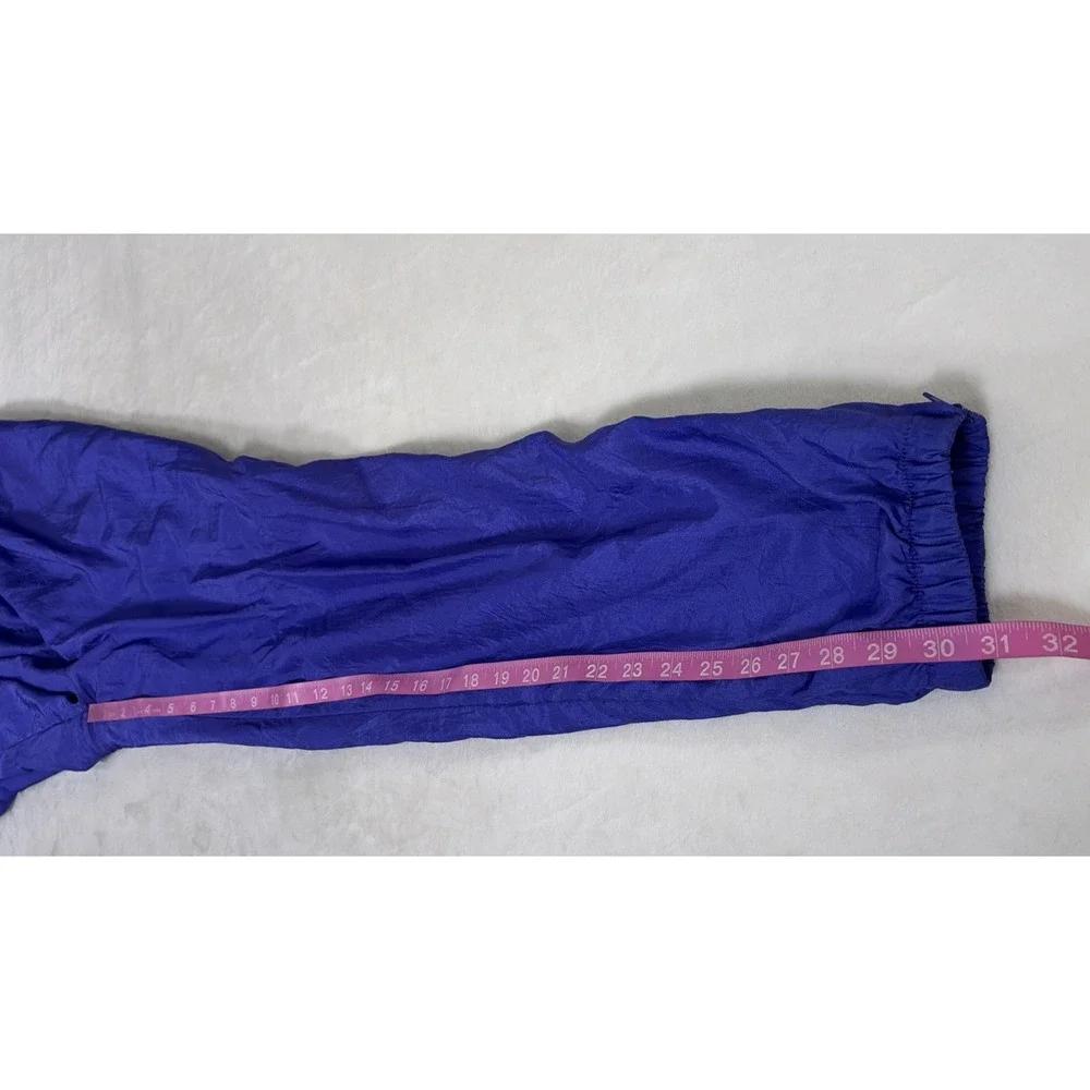 Vntg Winterset Windbreaker Track Suit Jacket Pants Large Aztec Print Prpl/Turq - Picture 11 of 16